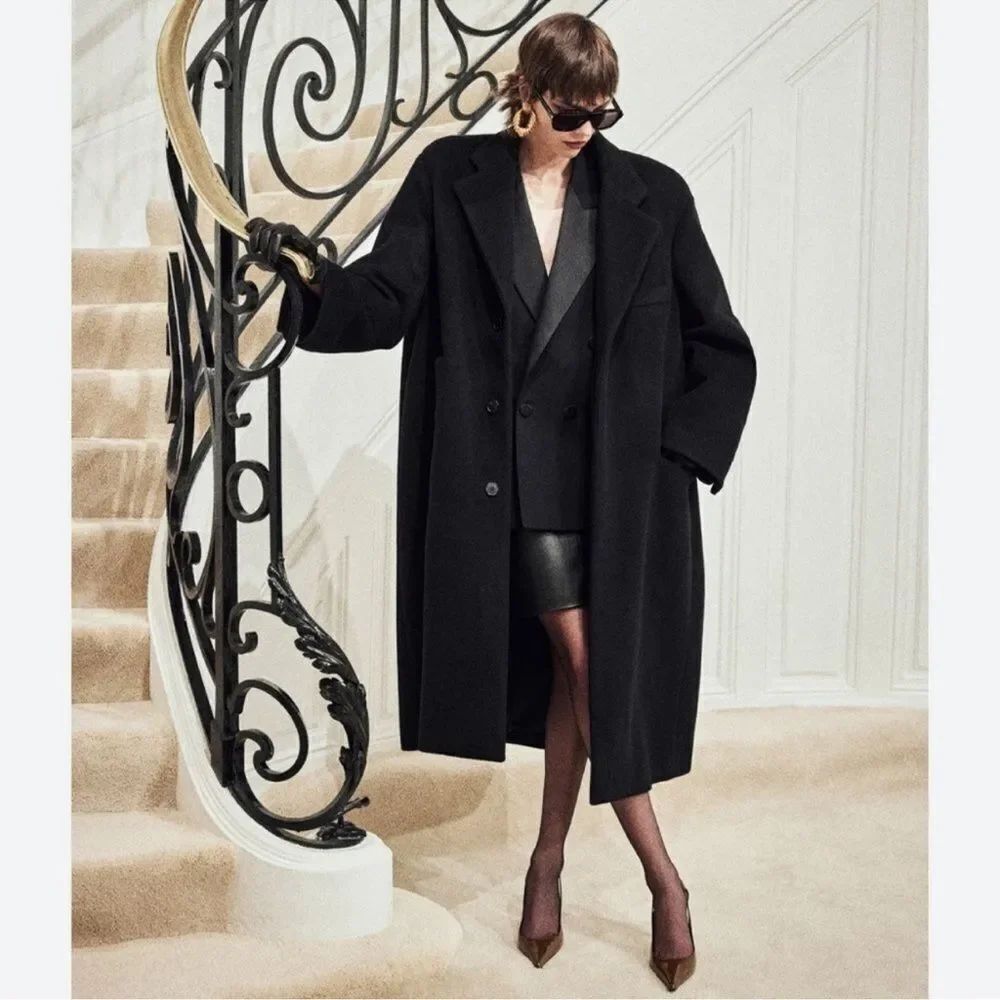 Saint Laurent Oversized Wool Coat